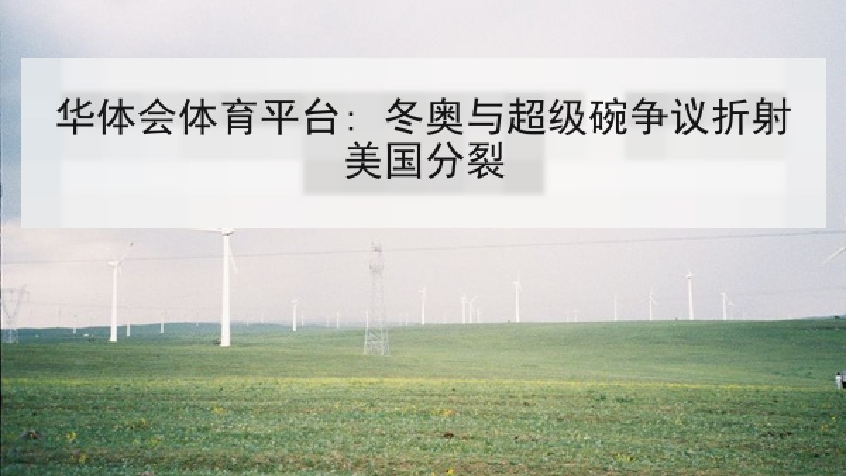 华体会体育平台: 冬奥与超级碗争议折射美国分裂 华体会体育平台: 冬奥与超级碗争议折射美国分裂